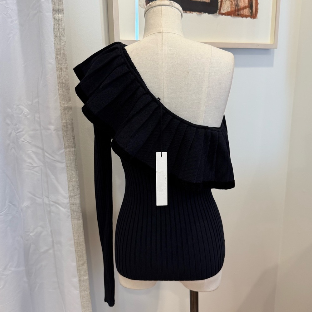 Tabula Rasa Ribbed One Shoulder Top - Picture 4 of 7